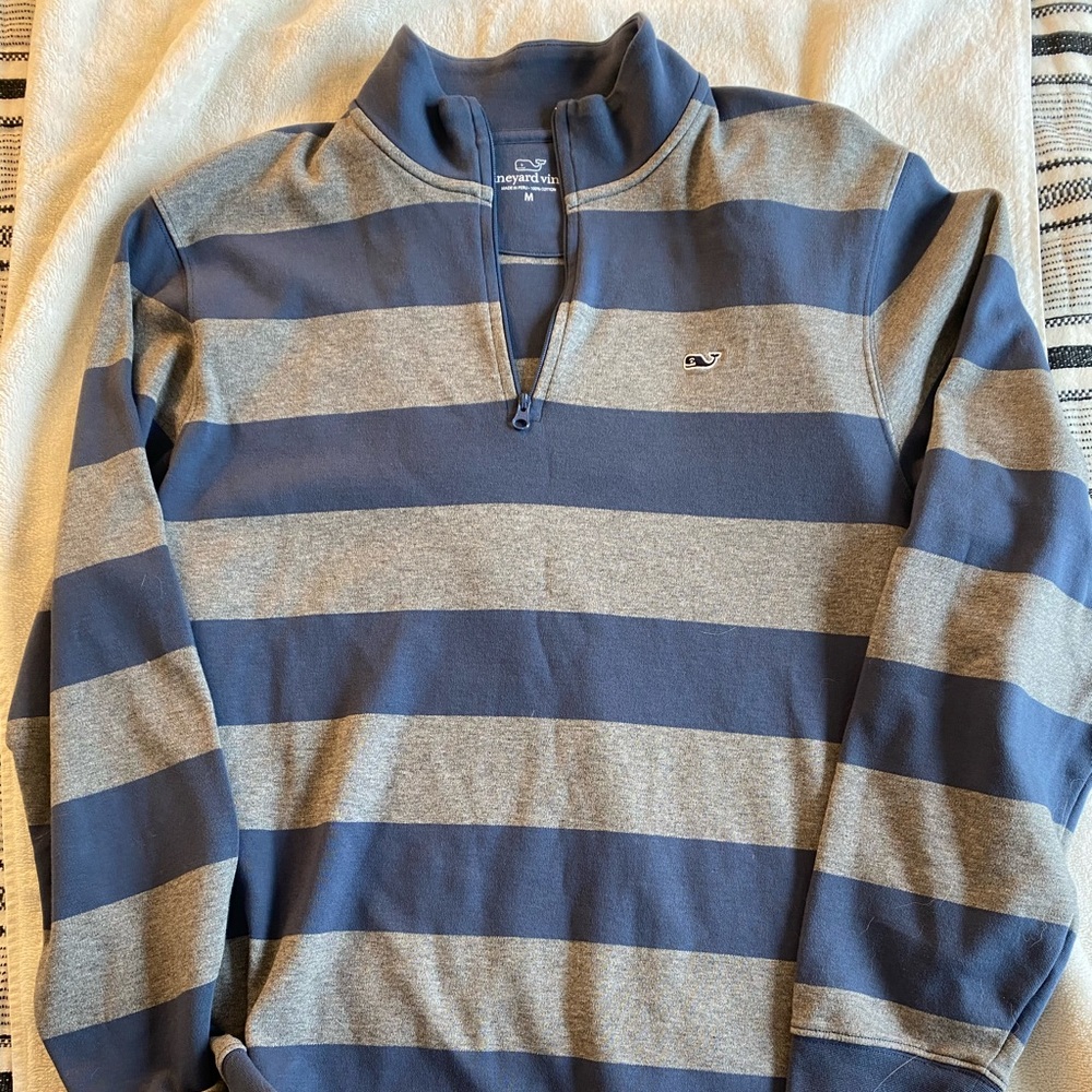 Vineyard Vines Striped Quarter Zip
